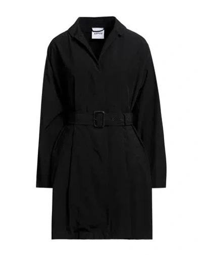 Aspesi Woman Overcoat & Trench Coat Black Size L Polyester, Polyamide