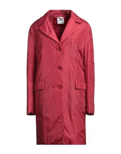 Aspesi Woman Overcoat & Trench Coat Burgundy Size Xl Polyamide In Red