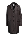 Aspesi Woman Overcoat & Trench Coat Dark Brown Size L Polyamide