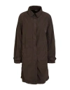 Aspesi Woman Overcoat & Trench Coat Dark Brown Size S Polyester, Polyamide In Brown