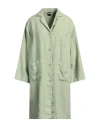 Aspesi Woman Overcoat & Trench Coat Light Green Size 6 Linen In Green
