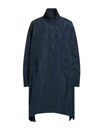 Aspesi Woman Overcoat & Trench Coat Midnight Blue Size M Polyester