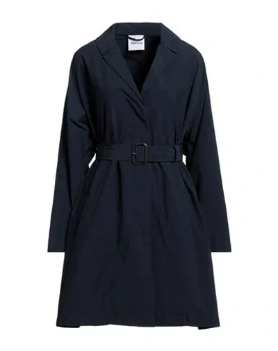 Aspesi Woman Overcoat & Trench Coat Midnight Blue Size Xs Polyester, Polyamide