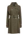 Aspesi Woman Overcoat & Trench Coat Military Green Size 10 Cotton In Green