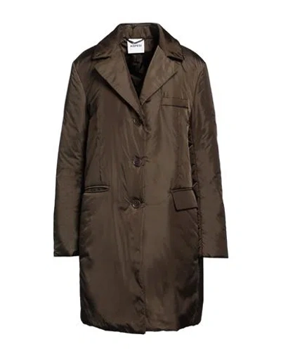Aspesi Woman Overcoat & Trench Coat Military Green Size Xl Polyamide In Green