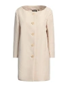 Aspesi Woman Overcoat & Trench Coat Sand Size 6 Cotton In Beige