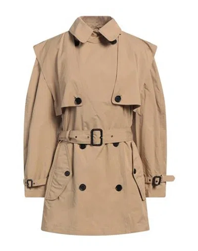 Aspesi Woman Overcoat & Trench Coat Sand Size Xl Polyester, Polyamide In Beige