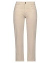 Aspesi Woman Pants Beige Size 4 Cotton, Elastane