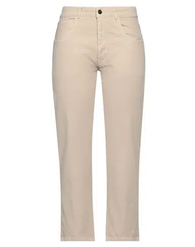 Aspesi Woman Pants Beige Size 4 Cotton, Elastane