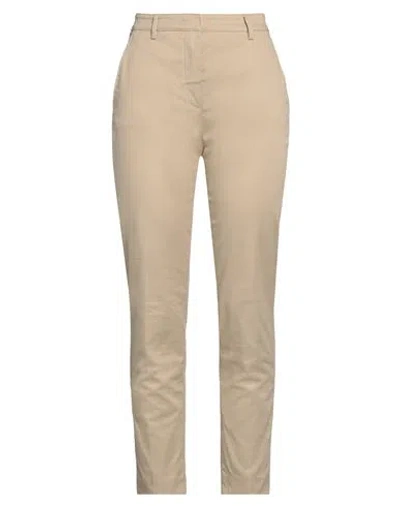 Aspesi Woman Pants Beige Size 6 Cotton, Elastane