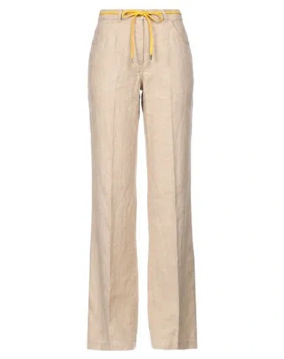 Aspesi Woman Pants Beige Size 6 Lyocell, Linen, Cotton