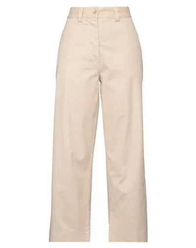 Aspesi Woman Pants Beige Size 8 Cotton, Elastane