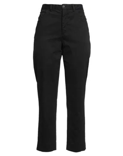 Aspesi Woman Pants Black Size 10 Cotton, Elastane
