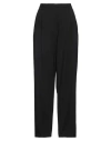 Aspesi Woman Pants Black Size 4 Polyester, Virgin Wool, Elastane