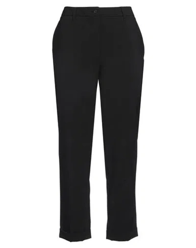 Aspesi Woman Pants Black Size 8 Polyester, Virgin Wool, Elastane