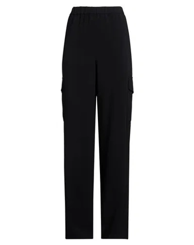 Aspesi Woman Pants Black Size 8 Triacetate, Polyester