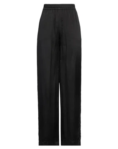 Aspesi Woman Pants Black Size 8 Viscose In Black