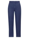 Aspesi Woman Pants Blue Size 8 Linen