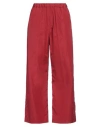Aspesi Woman Pants Brick Size 4 Cotton In Red
