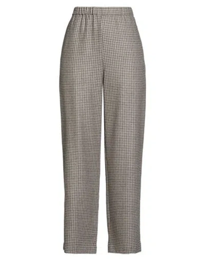 Aspesi Woman Pants Brown Size 10 Virgin Wool, Acrylic, Polyamide, Cashmere