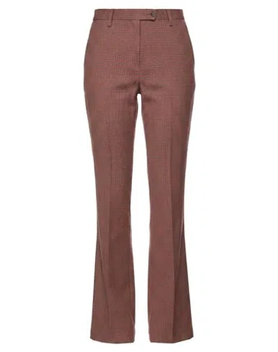 Aspesi Woman Pants Burgundy Size 2 Virgin Wool, Elastane In Red