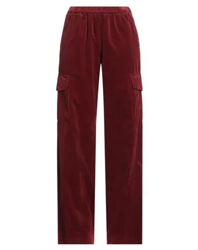 Aspesi Woman Pants Burgundy Size 6 Cotton In Red