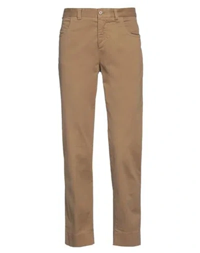 Aspesi Woman Pants Camel Size 4 Cotton, Elastane