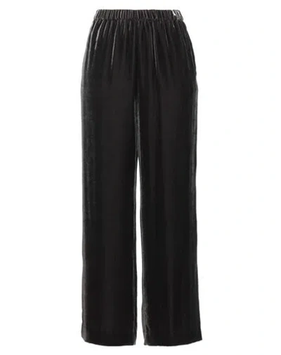 Aspesi Woman Pants Charcoal Size 10 Viscose, Silk In Grey