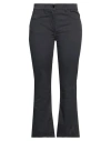Aspesi Woman Pants Black Size 2 Cotton In Grey