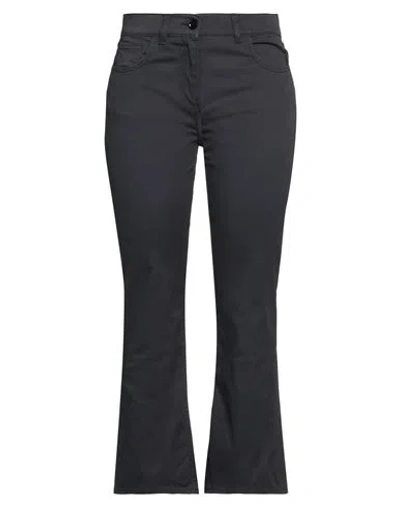 Aspesi Woman Pants Black Size 2 Cotton In Grey