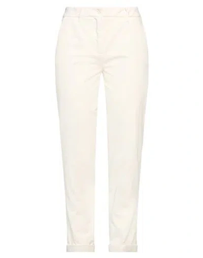 Aspesi Woman Pants Cream Size 2 Cotton In White