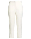 Aspesi Woman Pants Cream Size 8 Acetate, Viscose In White