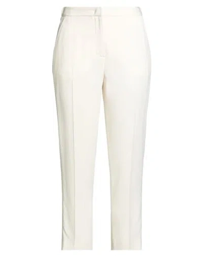 Aspesi Woman Pants Cream Size 8 Acetate, Viscose In White