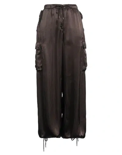 Aspesi Woman Pants Dark Brown Size 6 Viscose