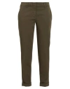 Aspesi Woman Pants Dark Green Size 2 Cotton, Elastane In Black