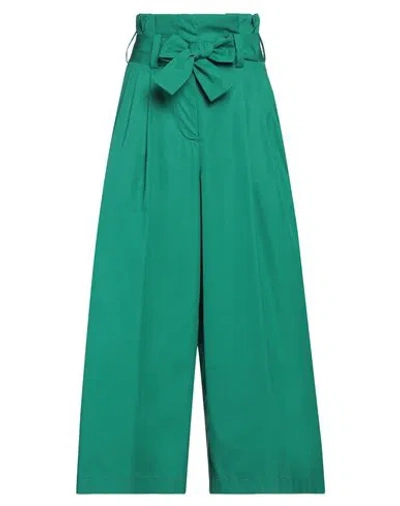 Aspesi Woman Pants Green Size 4 Cotton In Green