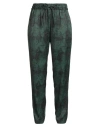 Aspesi Woman Pants Green Size 4 Viscose, Virgin Wool In Multi