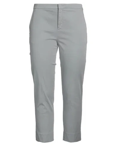 Aspesi Woman Pants Grey Size 12 Cotton, Elastane