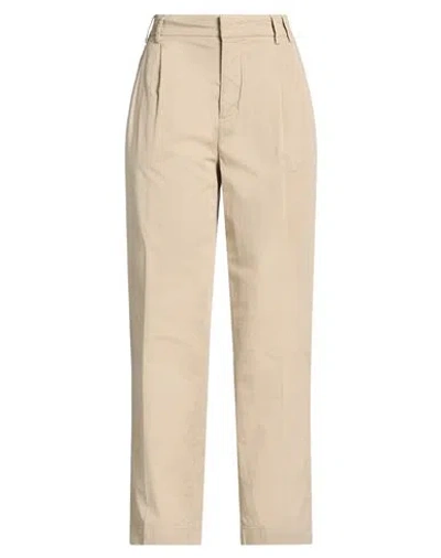 Aspesi Woman Pants Ivory Size 4 Cotton, Elastane In Brown