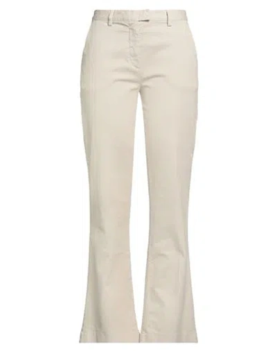 Aspesi Woman Pants Ivory Size 6 Cotton, Elastane In Neutral