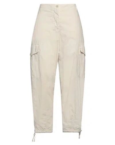 Aspesi Woman Pants Ivory Size 8 Cotton In White