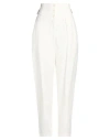 Aspesi Woman Pants Ivory Size 8 Cotton In White