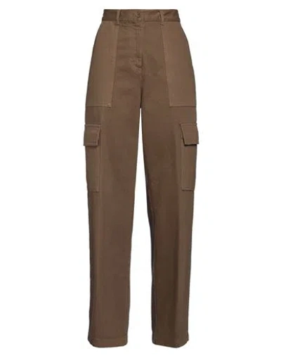 Aspesi Woman Pants Khaki Size 4 Cotton In Beige