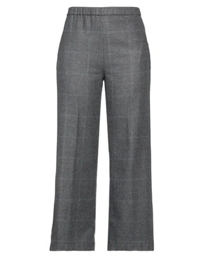 Aspesi Woman Pants Lead Size 6 Wool, Acrylic, Polyamide, Cashmere In Grey