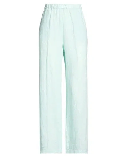 Aspesi Woman Pants Light Green Size 2 Linen In Blue