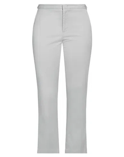Aspesi Woman Pants Light Grey Size 6 Cotton, Elastane