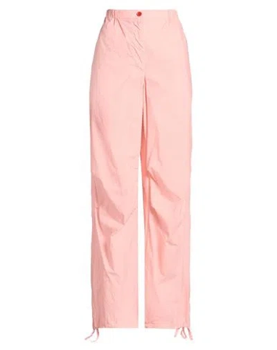 Aspesi Woman Pants Salmon Pink Size 2 Cotton