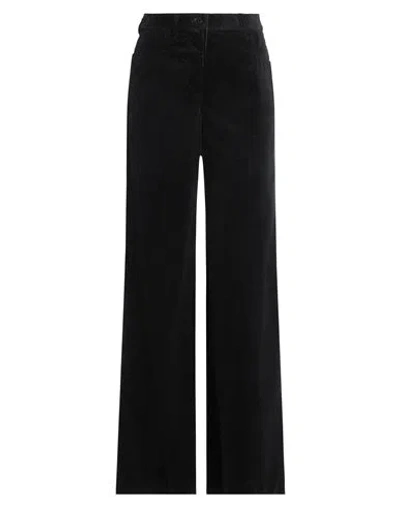 Aspesi Woman Pants Midnight Blue Size 0 Cotton In Black