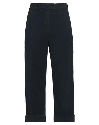 Aspesi Woman Pants Midnight Blue Size 10 Cotton, Elastane In Black