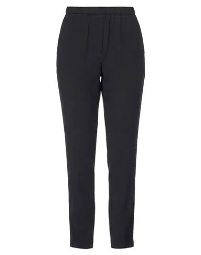 Aspesi Woman Pants Midnight Blue Size 2 Polyester, Virgin Wool, Elastane In Black